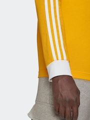 adidas Originals Yellow Adicolor Classics 3-Stripes Long-Sleeve Top - Image 4 of 6