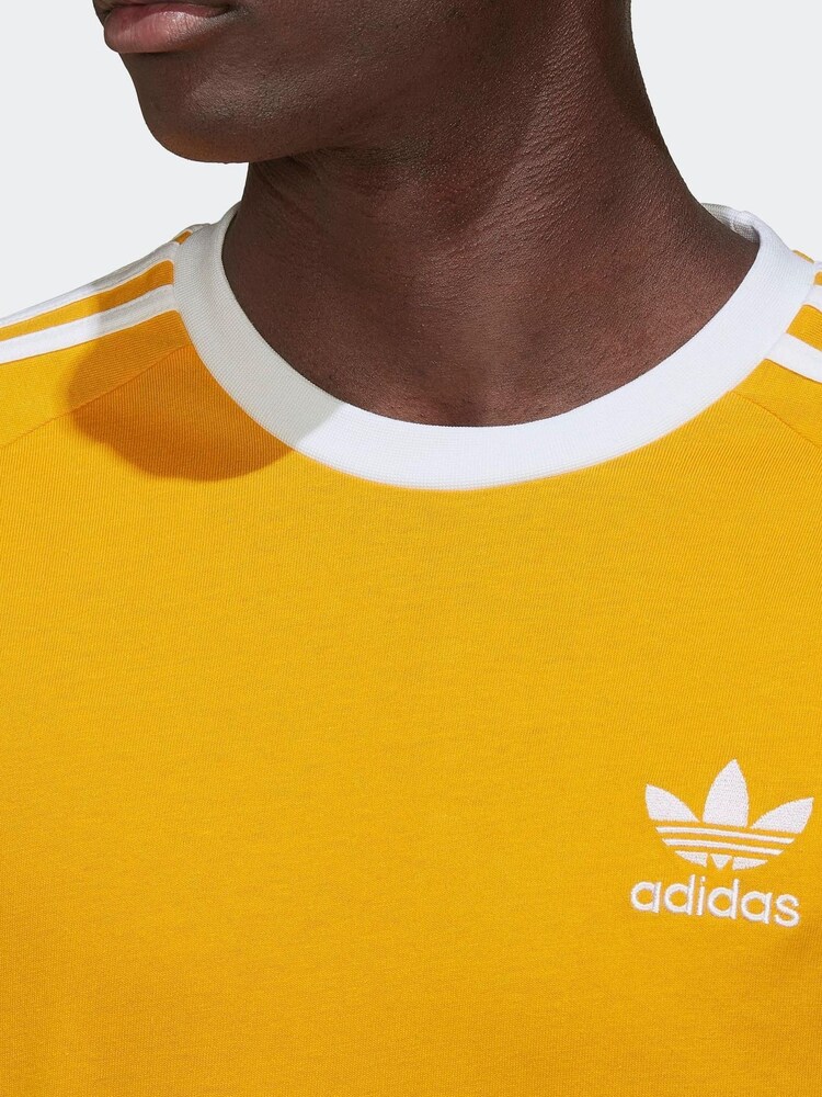 adidas Originals Yellow Adicolor Classics 3-Stripes Long-Sleeve Top - Image 5 of 6