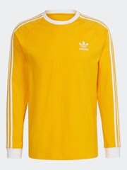 adidas Originals Yellow Adicolor Classics 3-Stripes Long-Sleeve Top - Image 6 of 6