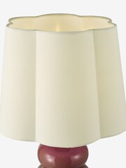 Dar Lighting Pink Ceramic & Polished Chrome Jordana Table Lamp - Image 6 of 6