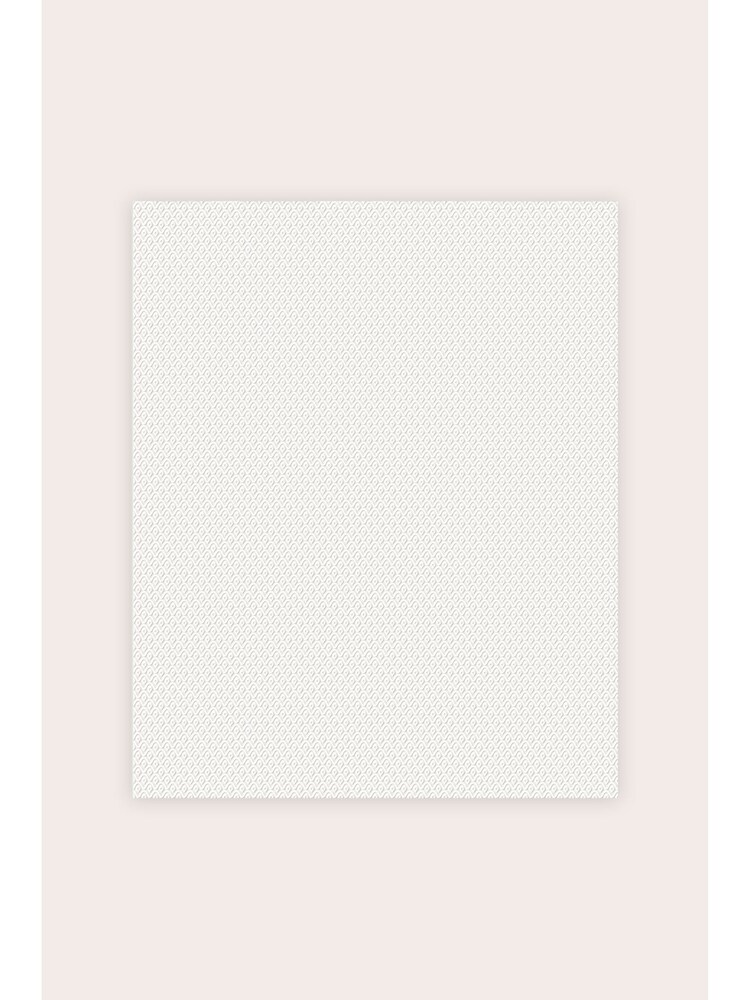 Laura Ashley White Eden Paintable A4 Wallpaper Sample - Image 2 of 2