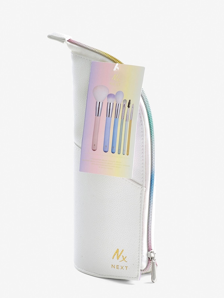 6 Piece Rainbow Make up Brush Set - Image 2 of 5