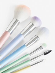 6 Piece Rainbow Make up Brush Set - Image 5 of 5
