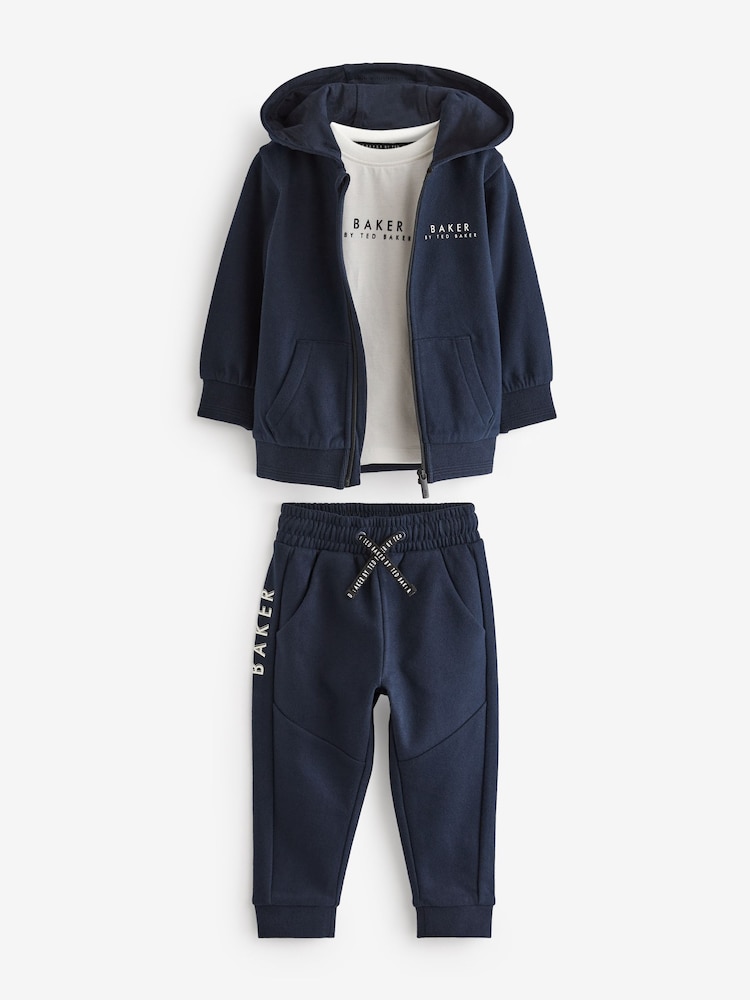 Baker by Ted Baker 100% Cotton (0-6yrs) Three Piece Tracksuit Set - Image 8 of 13