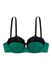 Dorina Natesha Green Eco Satin Light Padded Balcony Bra - Image 4 of 4