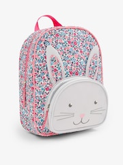 JoJo Maman Bébé Ditsy Floral Bunny Character Backpack - Image 1 of 7
