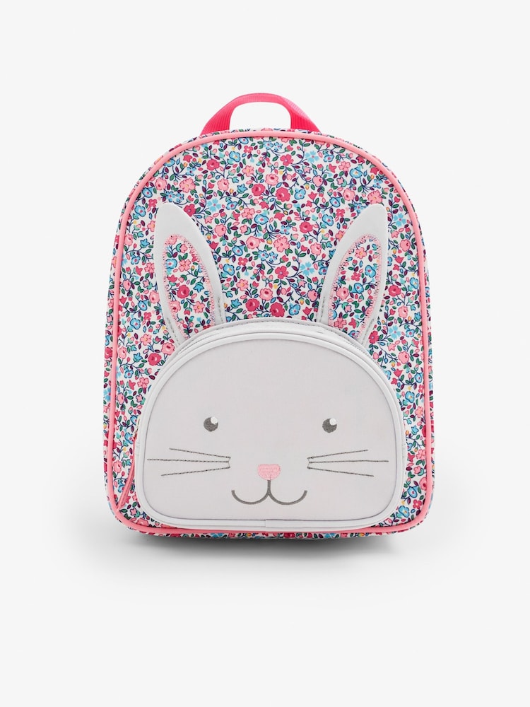 JoJo Maman Bébé Ditsy Floral Bunny Character Backpack - Image 2 of 7