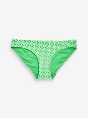 Green Geo High Leg Bikini Bottoms - Image 5 of 6