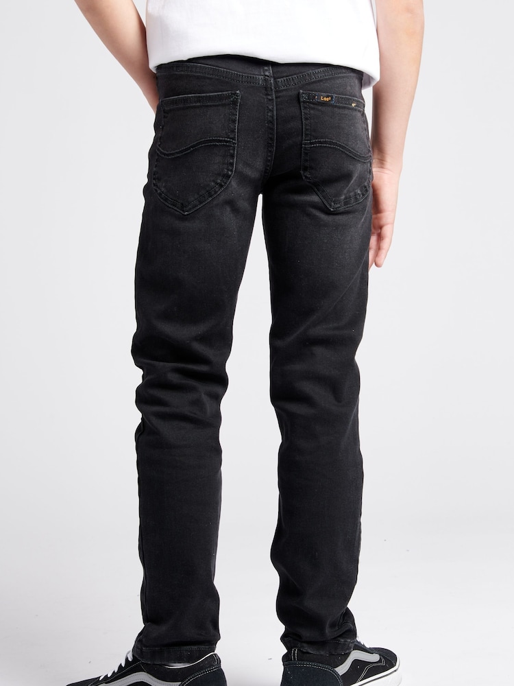 Lee Washed Black Boys Luke Slim Fit Jeans - Image 2 of 8 Lee Washed Black Boys Luke Slim Fit Jeans - Image 2 of 8