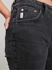 Superdry Black Mid Rise Slim Flare Jeans - Image 6 of 9