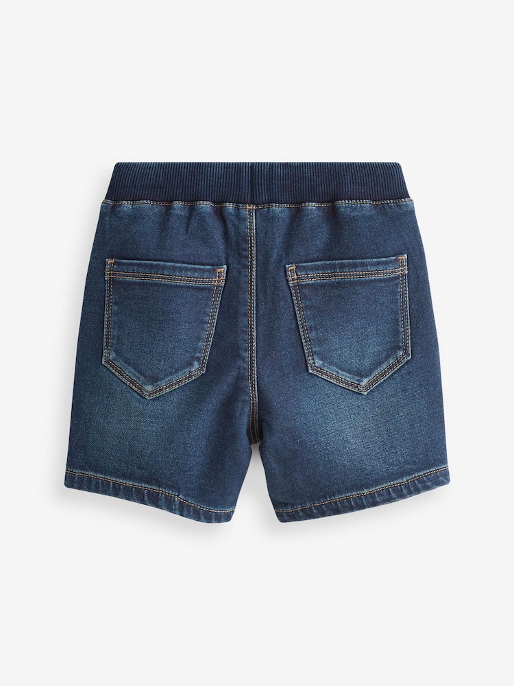 Dark Wash Jersey Denim Shorts (3mths-7yrs) - Image 2 of 2
