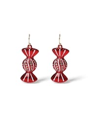 Aela Red Christmas Sweet Drop Earrings - Image 2 of 3
