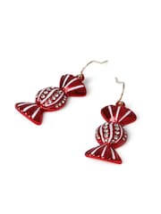 Aela Red Christmas Sweet Drop Earrings - Image 3 of 3