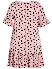 Evans Pink Frill Hem Print Top - Image 5 of 5