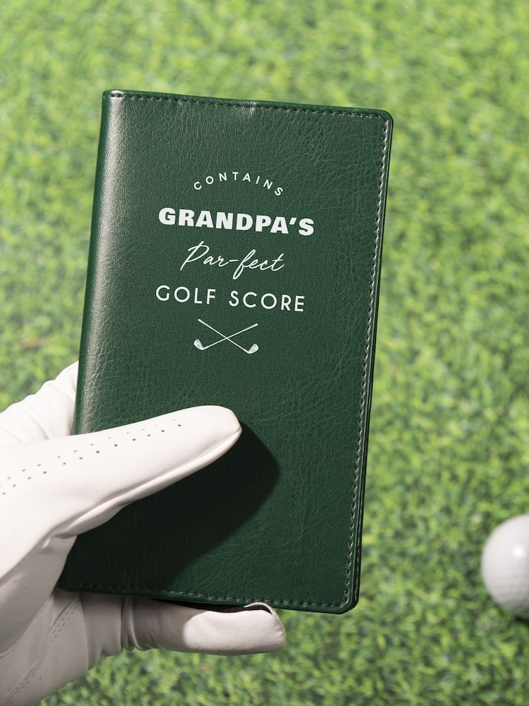 Personalised Golf Score Card Holder by Oakdene - Image 1 of 2