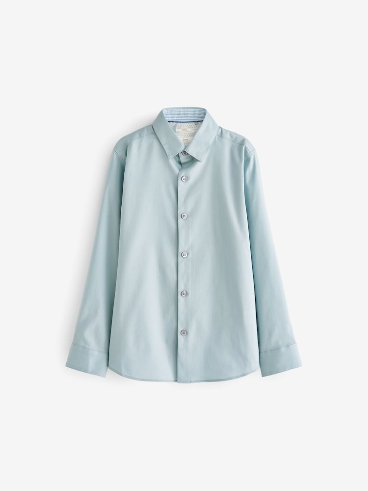 Minerals Long Sleeve Smart Trimmed Shirt (3-16yrs) - Image 1 of 2 Minerals Long Sleeve Smart Trimmed Shirt (3-16yrs) - Image 1 of 2