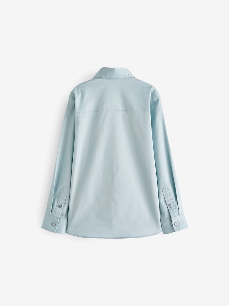 Minerals Long Sleeve Smart Trimmed Shirt (3-16yrs) - Image 2 of 2 Minerals Long Sleeve Smart Trimmed Shirt (3-16yrs) - Image 2 of 2
