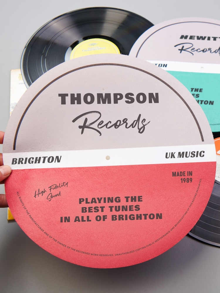 Personalised Vinyl Record Slipmat by Oakdene - Image 1 of 1
