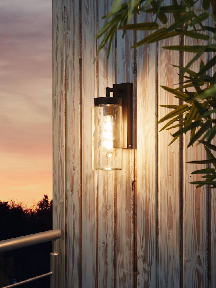 Eglo Black Bovolone Modern Outdoor Wall Light - Image 1 of 3