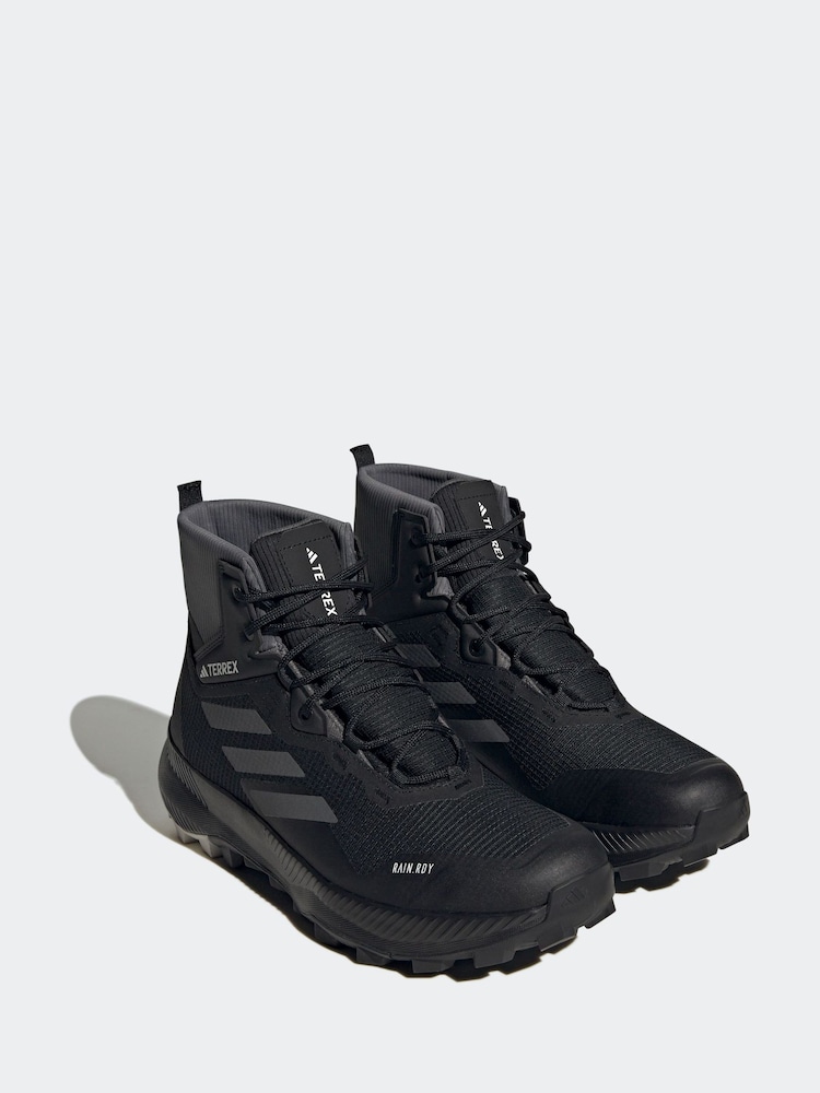 adidas Terrex Black Mid Rain.Rdy Womens Hiking Trainers - Image 4 of 11
