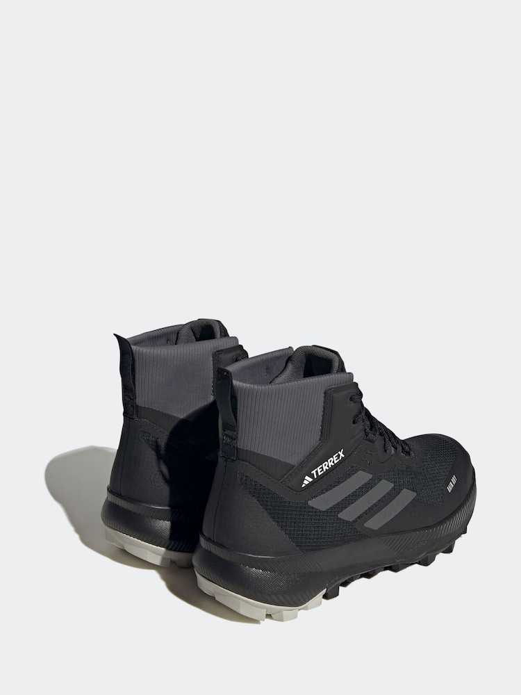 adidas Terrex Black Mid Rain.Rdy Womens Hiking Trainers - Image 5 of 11