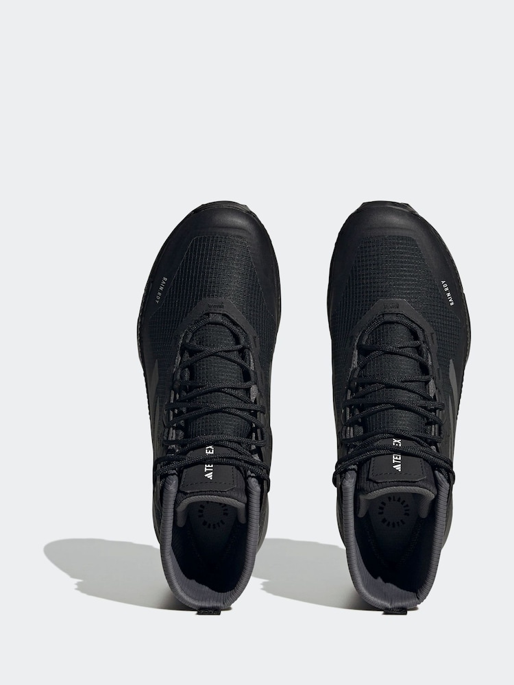 adidas Terrex Black Mid Rain.Rdy Womens Hiking Trainers - Image 6 of 11