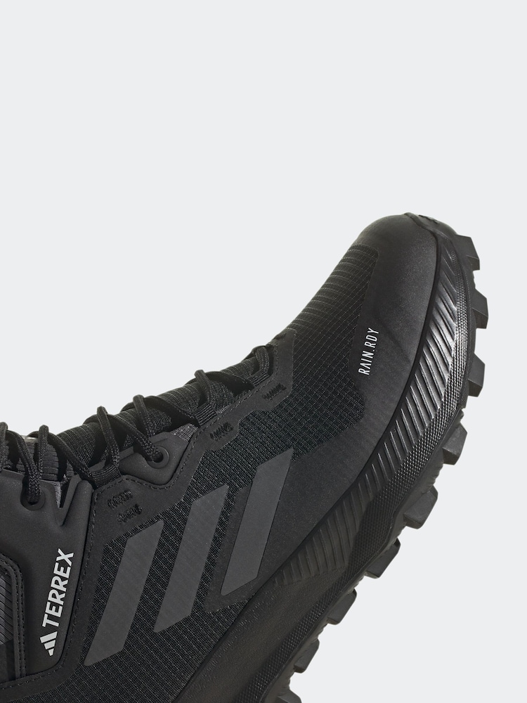 adidas Terrex Black Mid Rain.Rdy Womens Hiking Trainers - Image 9 of 11