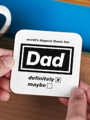 Personalised World's Biggest Oasis Fan Name Coaster Novelty Gifts by Oakdene - Image 1 of 2