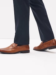 Tan Brown Saddle Loafers - Image 2 of 7