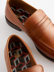 Tan Brown Saddle Loafers - Image 4 of 7