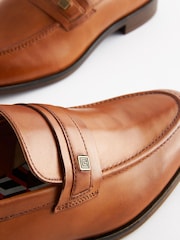 Tan Brown Saddle Loafers - Image 5 of 7