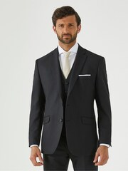 Skopes Black Tailored Fit Montague Suit: Jacket - Image 1 of 6