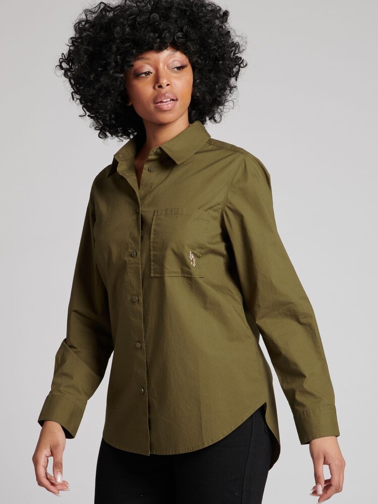 U.S. Polo Assn. Womens Plain Classic Shirt - Image 1 of 1