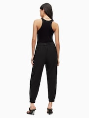 AllSaints Black Frieda Jersey Trousers - Image 2 of 6