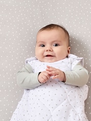 The Little Green Sheep White 2.5 Tog Baby Sleep Bag - Image 1 of 3