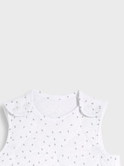 The Little Green Sheep White 2.5 Tog Baby Sleep Bag - Image 3 of 3