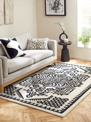 Monochrome Zana Global Oriental Rug - Image 1 of 5