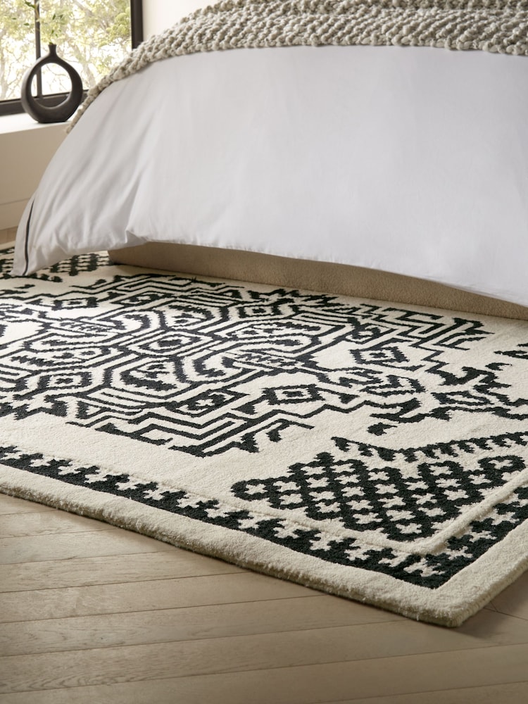 Monochrome Zana Global Oriental Rug - Image 2 of 5