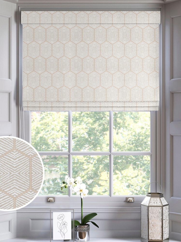 Natural Logan Made To Measure Roman Blinds - Image 1 of 6