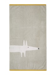 Scion Grey Mr Fox 100% Cotton Towel - Image 2 of 3
