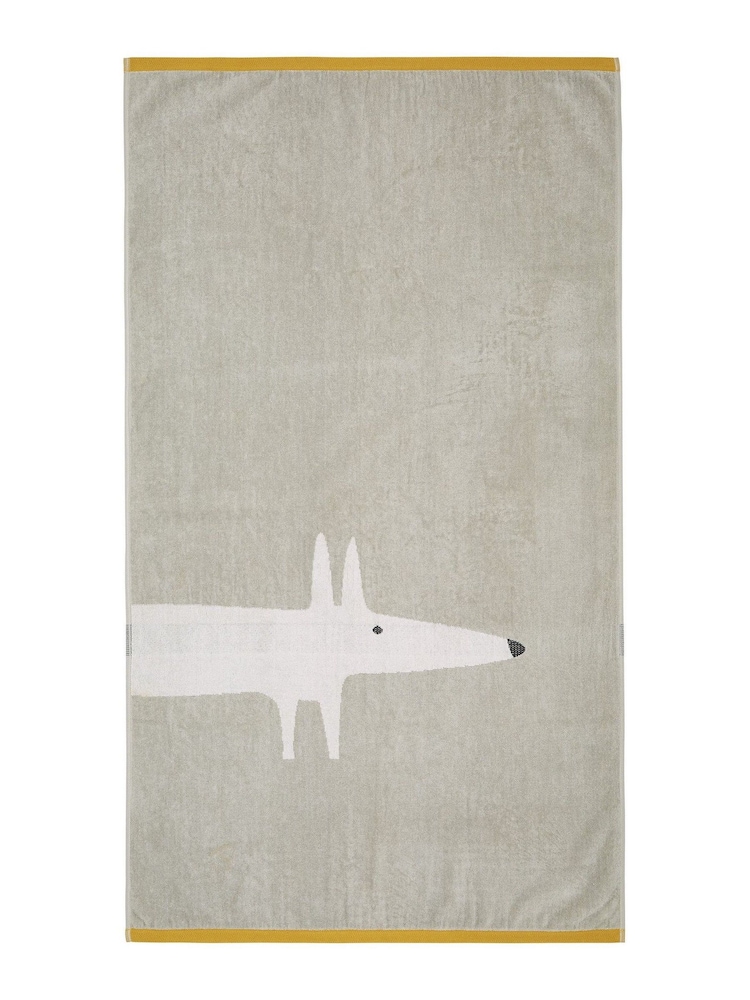 Scion Grey Mr Fox 100% Cotton Towel - Image 2 of 3