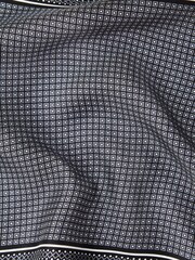 Reiss Black Eclipse Geo Border Printed Silk Pocket Square - Image 5 of 5