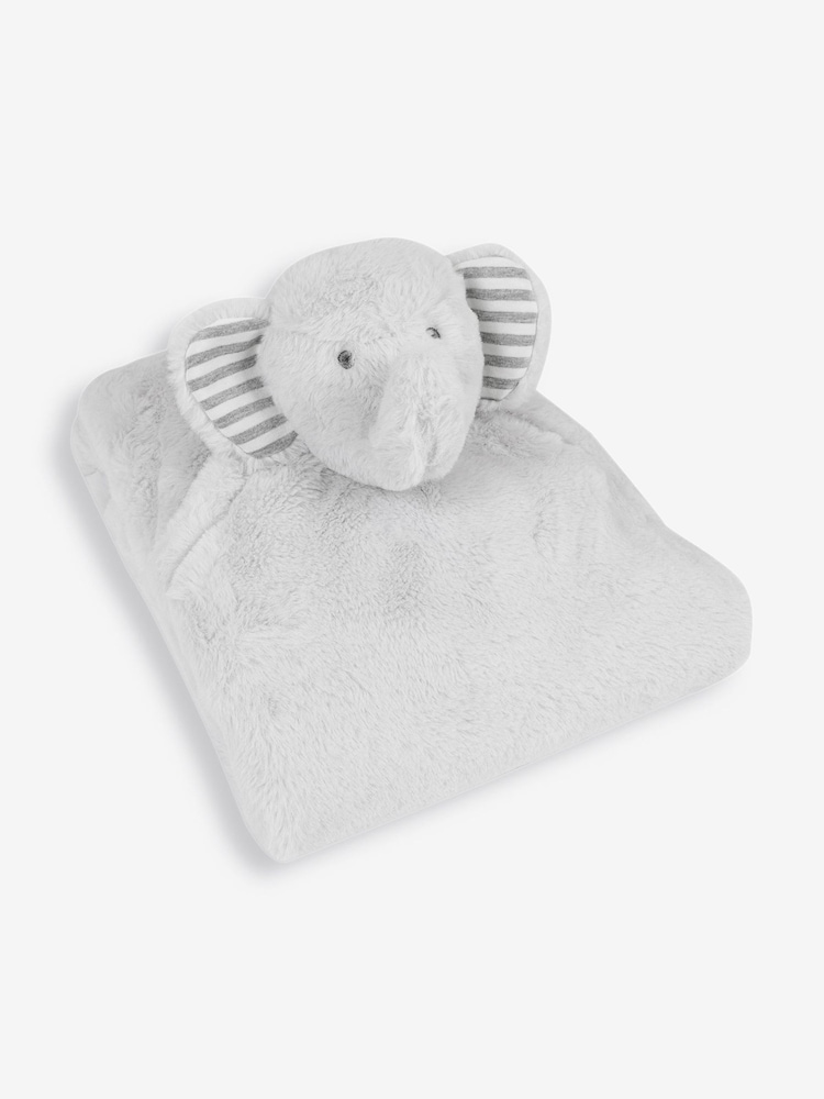 JoJo Maman Bébé Grey Elephant Snuggle Blanket - Image 2 of 2