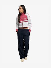 Superdry Blue Mid Rise Pinstripe Trousers - Image 1 of 6
