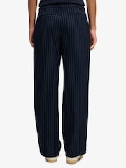 Superdry Blue Mid Rise Pinstripe Trousers - Image 2 of 6