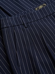 Superdry Blue Mid Rise Pinstripe Trousers - Image 6 of 6