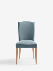 Laura Ashley Set of 2 Harley Dark Seaspray Calderbridge Oak Effect Leg Dining Chairs - Image 3 of 7