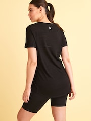 Black Maternity Sports Cycling Shorts - Image 2 of 7