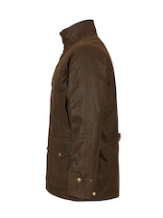 Celtic & Co. Mens Waxed 100% Cotton Brown Jacket - Image 6 of 9