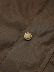 Celtic & Co. Mens Waxed 100% Cotton Brown Jacket - Image 9 of 9